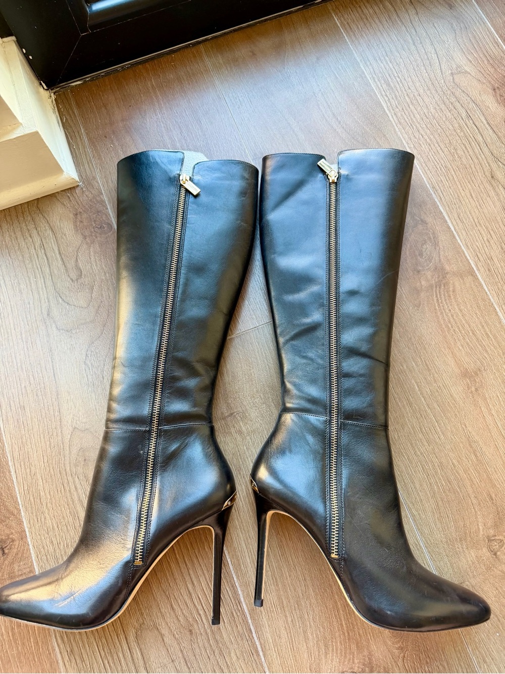 MICHAEL Michael Kors York Tall Leather Boots (Fall 2015 Archive)
